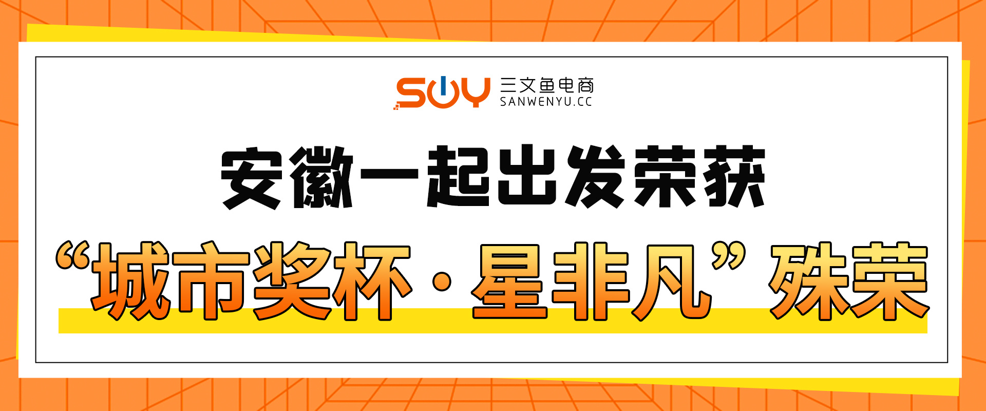 喜报：安徽一起出发荣获“城市奖杯·星非凡”殊荣